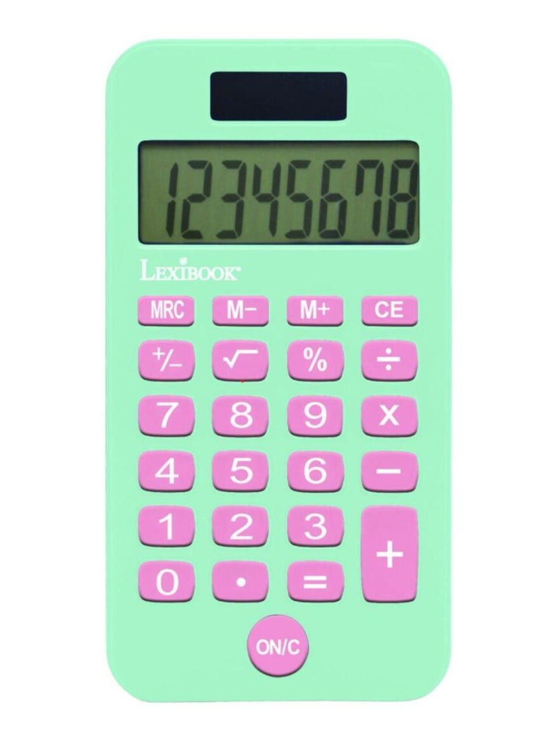 Unicornio Calculadora de bolsillo de 8 dígitos con funda protectora Azul - Kiabi