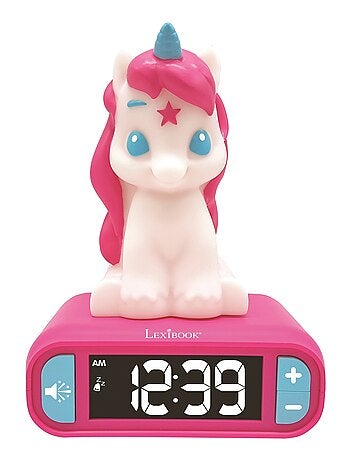 Unicornio Luz nocturna Reloj despertador con sonidos