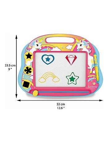 Unicornio Magnético Multicolor Tablero de dibujo con accesorios Formato A5