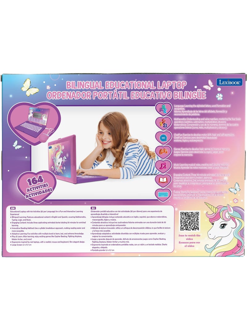Unicornio puertoátil educativo bilingüe con 164 actividades (EN/ES) Rosa - Kiabi