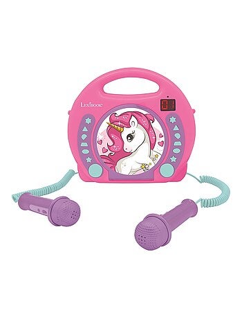 Unicornio Reproductor de CD puerto?til con 2 micr?fonos Sing Along