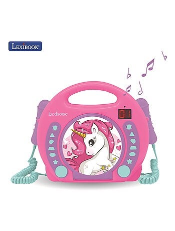 Unicornio Reproductor de CD puerto?til con 2 micr?fonos Sing Along