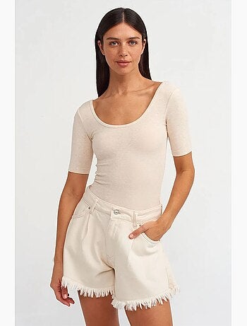 Unitard slim fit de mezcla de algodón dilvin