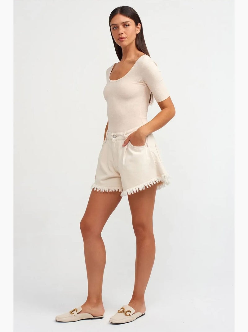 Unitard slim fit de mezcla de algodón dilvin Beige natural - Kiabi