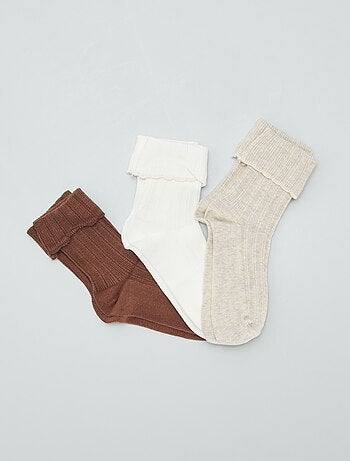 Unos calcetines con vuelta de punto - Pack de 3