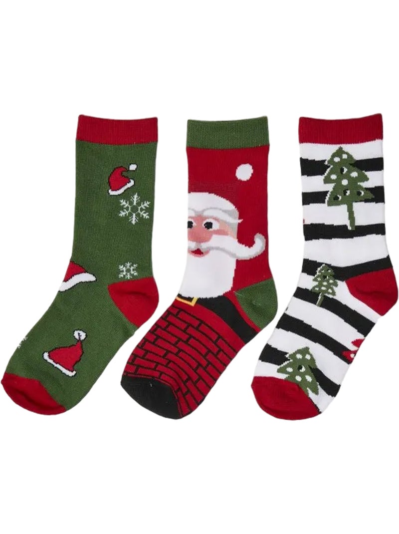 Urban Classics - Calcetines Papá Noel Navidad para Adultos Unisex - Pack de 4 Multicolor - Kiabi