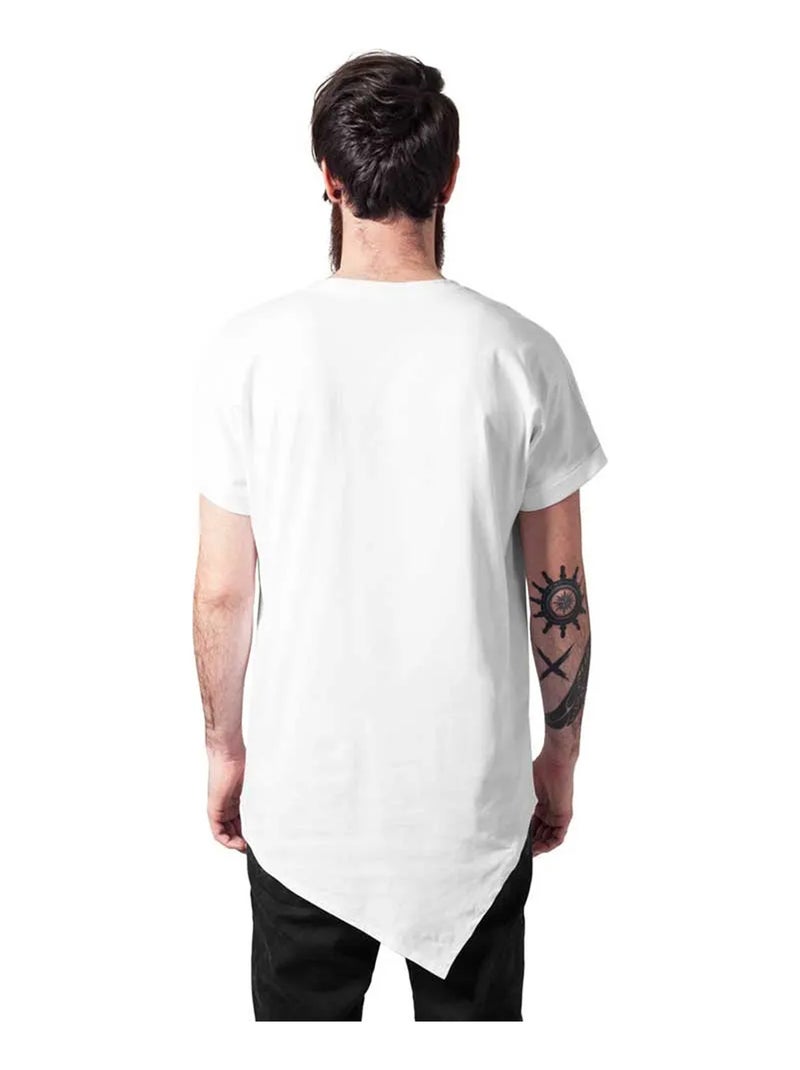 Urban Classics - Camiseta Asimétrico para Hombre Blanco - Kiabi