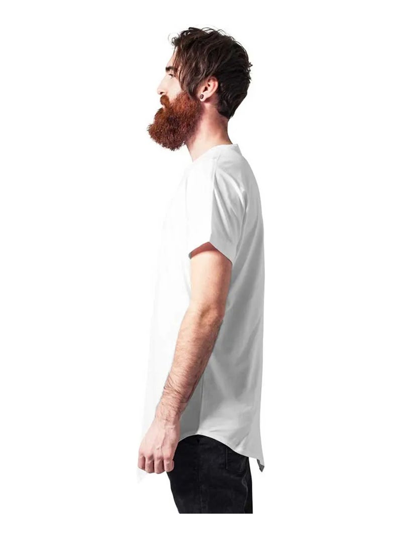 Urban Classics - Camiseta Asimétrico para Hombre Blanco - Kiabi