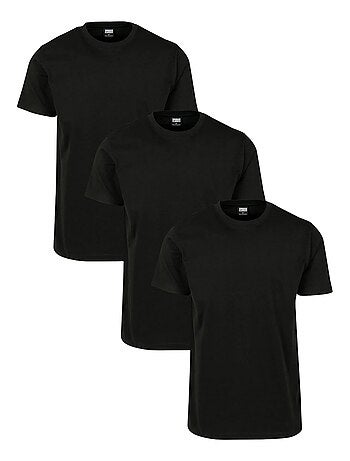Urban Classics - Camiseta Basic para Hombre - Pack de 3