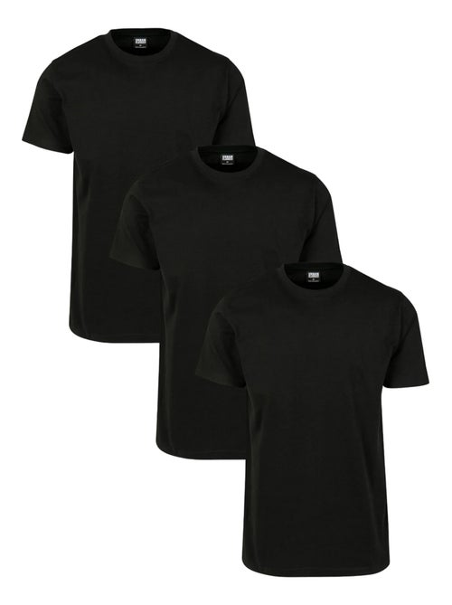Urban Classics - Camiseta Basic para Hombre - Pack de 3 - Kiabi