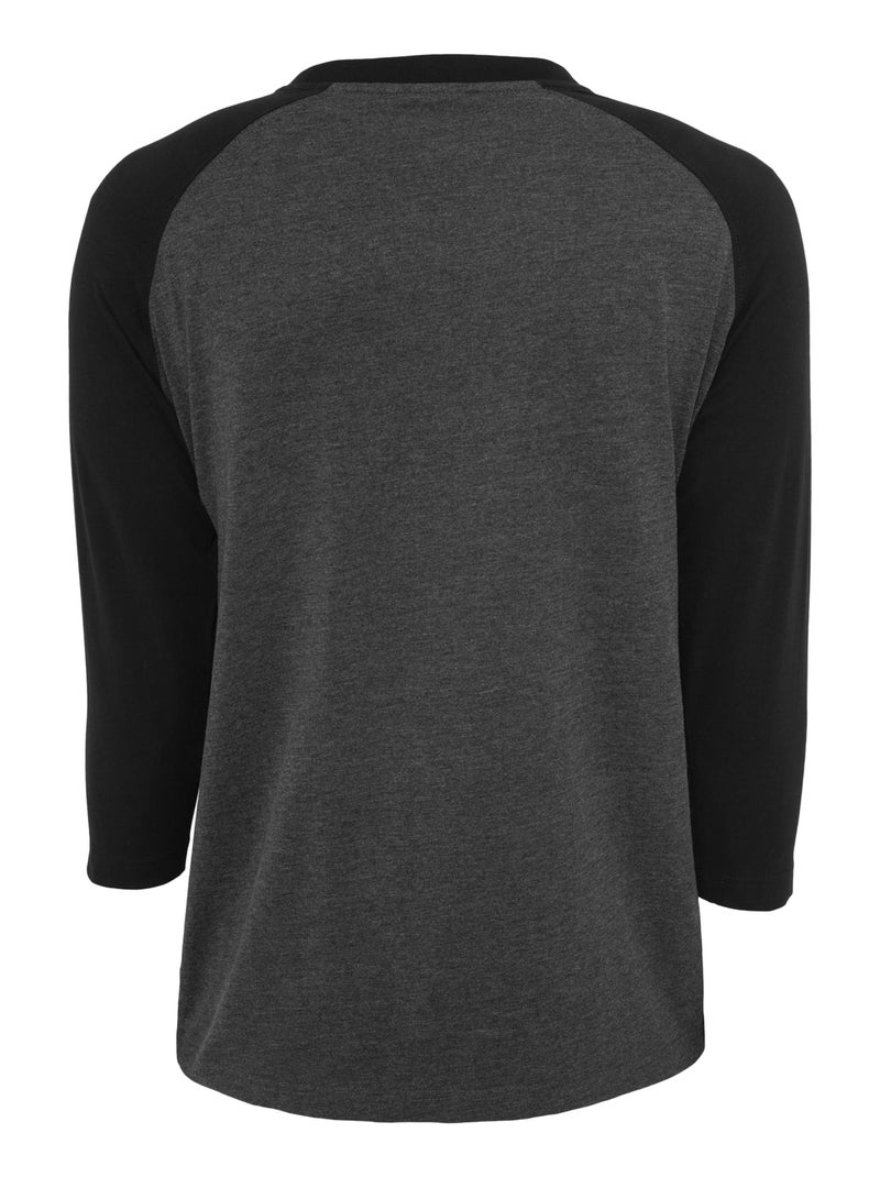 Urban Classics - Camiseta Contraste Manga 3/4 para Hombre Gris gris antracita - Kiabi