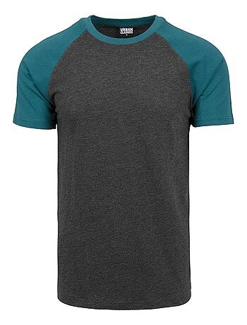 Urban Classics - Camiseta Contraste Raglan para Hombre