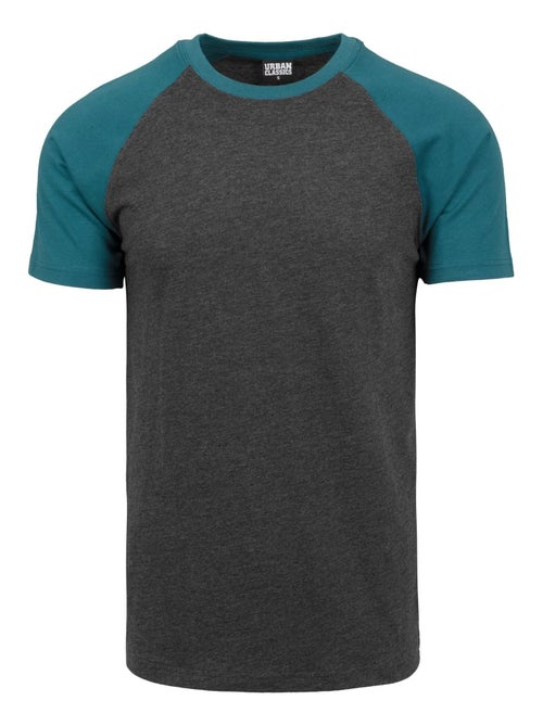 Urban Classics - Camiseta Contraste Raglan para Hombre - Kiabi Urban Classics - Camiseta Contraste Raglan para Hombre - Kiabi