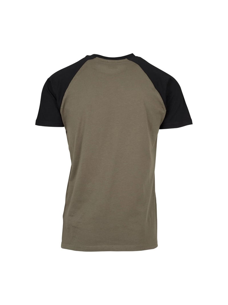 Urban Classics - Camiseta Contraste Raglan para Hombre Negro Verde - Kiabi