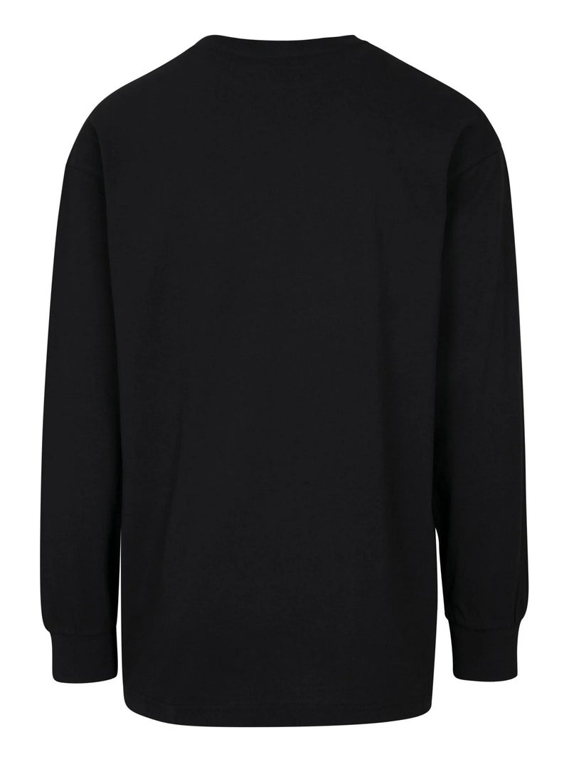 Urban Classics - Camiseta de Pesado de Manga Larga para Hombre Negro - Kiabi