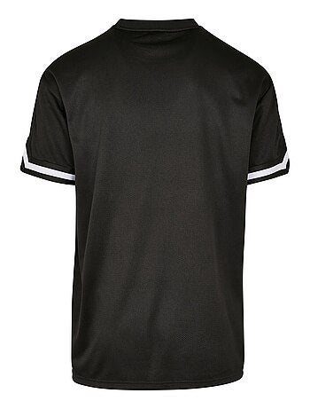 Urban Classics - Camiseta de Rayas de Malla para Hombre