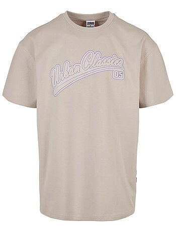 Urban Classics - Camiseta Logotipo Béisbol para Hombre