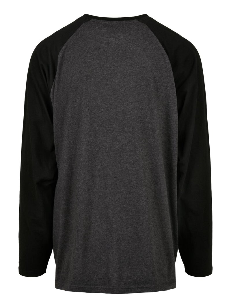 Urban Classics - Camiseta Mangas en Contraste para Hombre Gris gris antracita - Kiabi