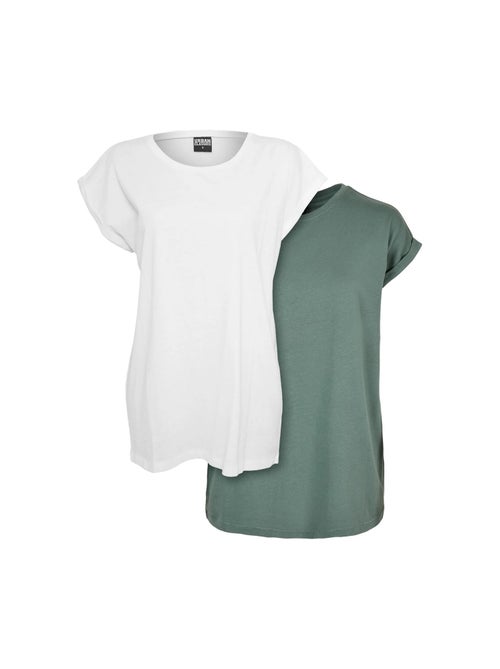 Urban Classics - Camiseta para Mujer - Pack de 2 - Kiabi Urban Classics - Camiseta para Mujer - Pack de 2 - Kiabi