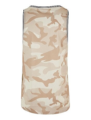 Urban Classics - Camiseta Sin Mangas Camuflaje de Malla para Hombre