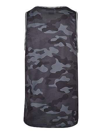 Urban Classics - Camiseta Sin Mangas Camuflaje de Malla para Hombre