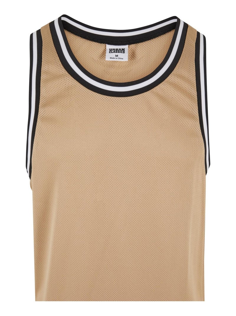 Urban Classics - Camiseta Sin Mangas de Malla para Hombre Beige - Kiabi