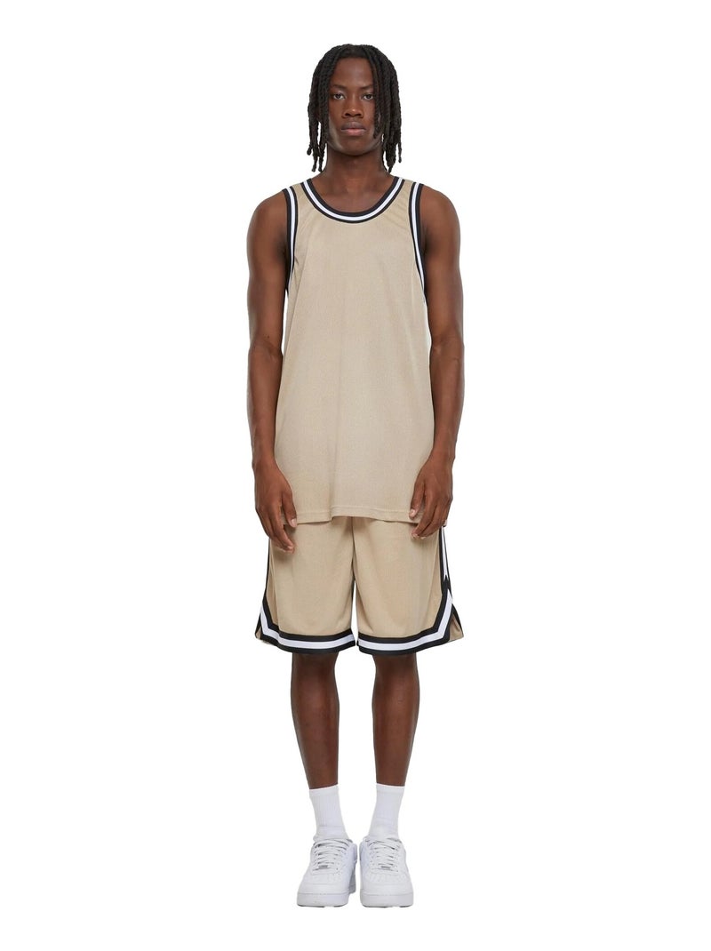 Urban Classics - Camiseta Sin Mangas de Malla para Hombre Beige - Kiabi