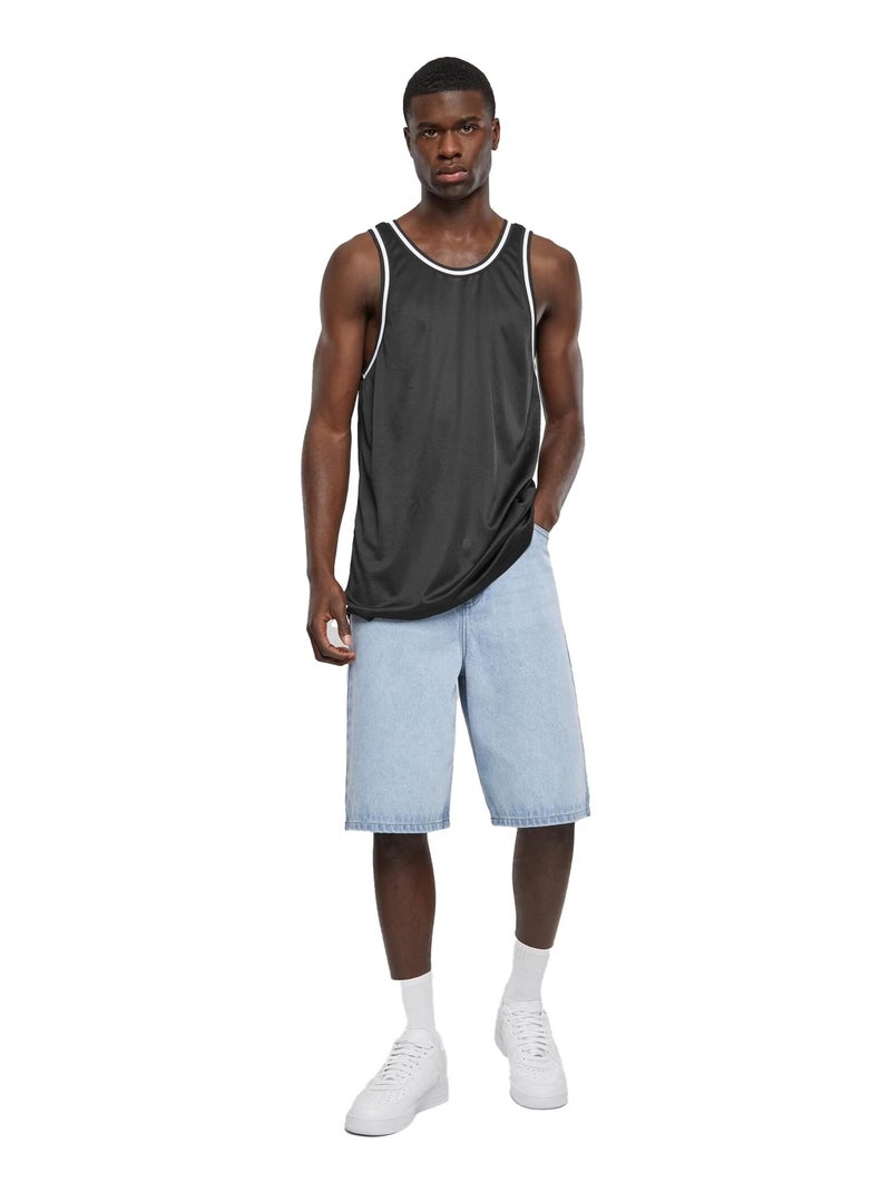 Urban Classics - Camiseta Sin Mangas de Malla para Hombre Negro - Kiabi