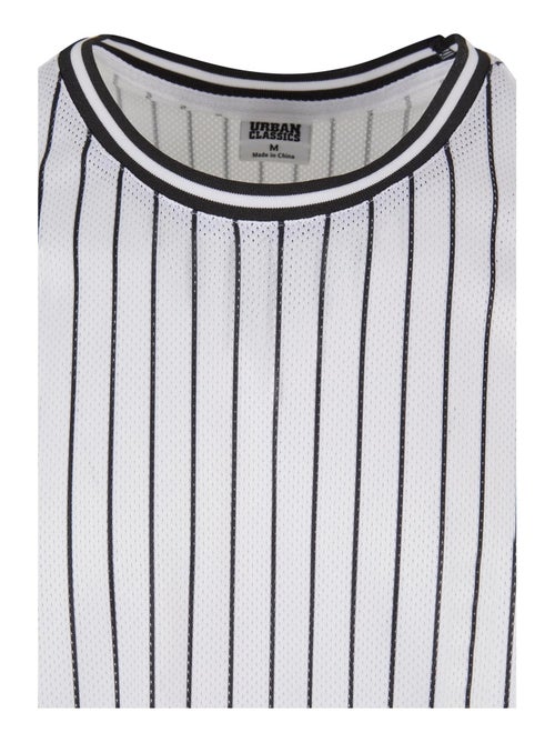 Urban Classics - Camiseta Sin Mangas de Rayas de Malla para Hombre - Kiabi