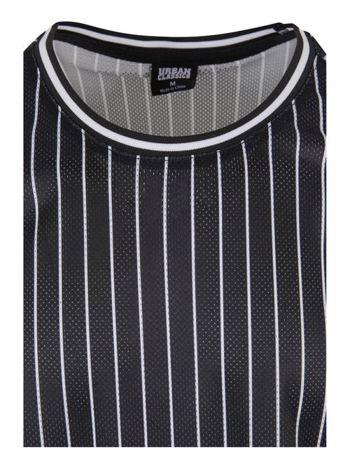 Urban Classics - Camiseta Sin Mangas de Rayas de Malla para Hombre - Kiabi