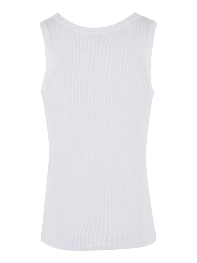 Urban Classics - Camiseta Sin Mangas Lisos para Hombre Blanco - Kiabi