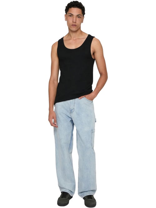 Urban Classics - Camiseta Sin Mangas para Hombre - Pack de 2 - Kiabi Urban Classics - Camiseta Sin Mangas para Hombre - Pack de 2 - Kiabi