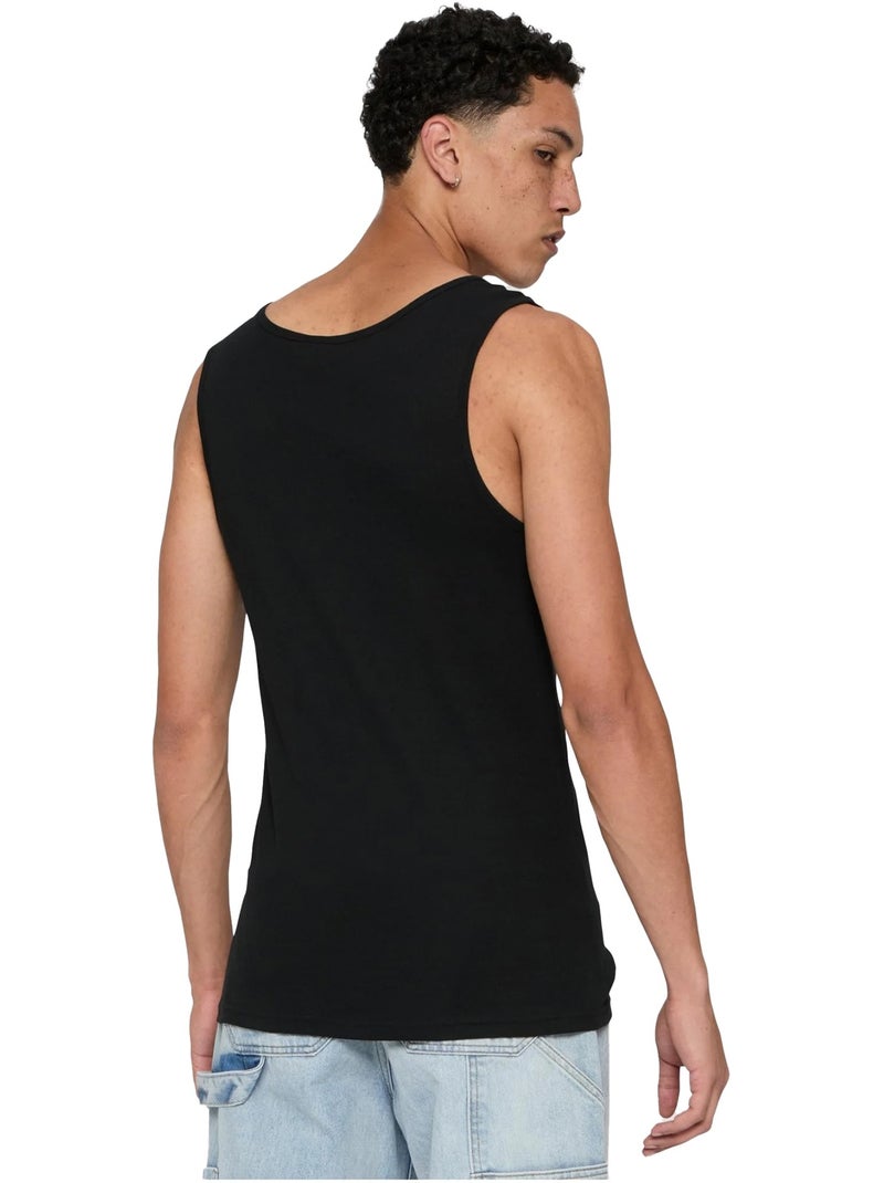 Urban Classics - Camiseta Sin Mangas para Hombre - Pack de 2 Negro - Kiabi