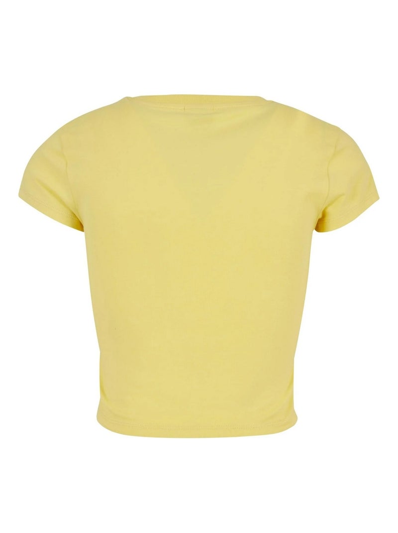 Urban Classics - Crop Top de Jersey para Mujer Amarillo pálido - Kiabi