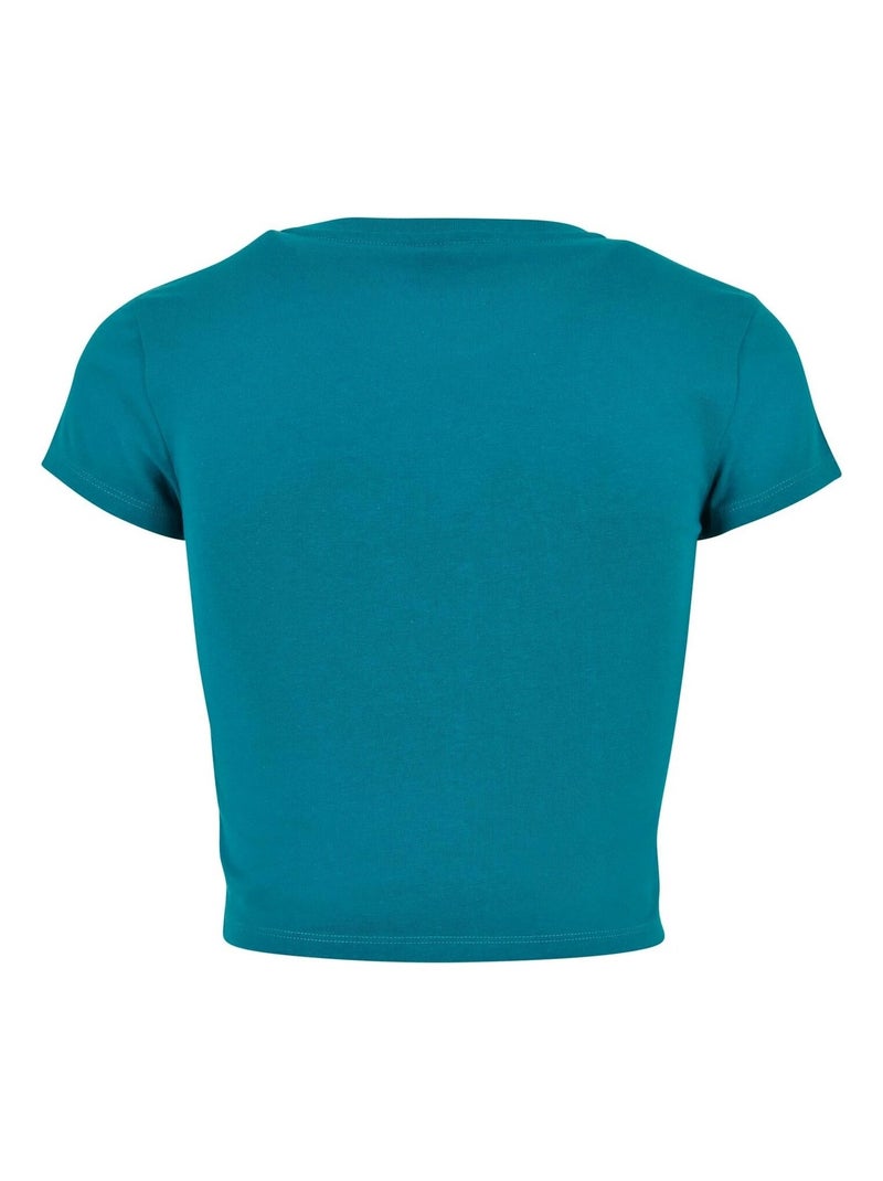 Urban Classics - Crop Top de Jersey para Mujer Azul laguna - Kiabi