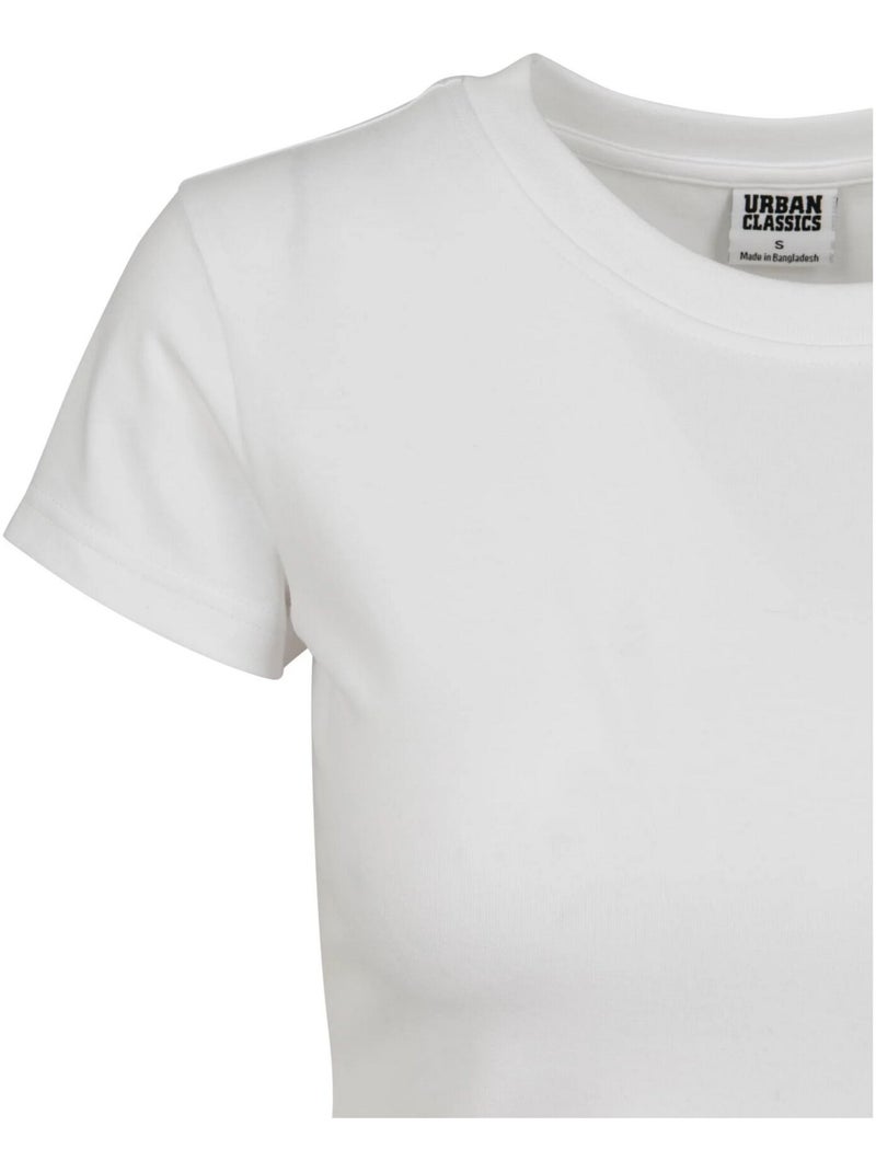 Urban Classics - Crop Top de Jersey para Mujer Blanco - Kiabi