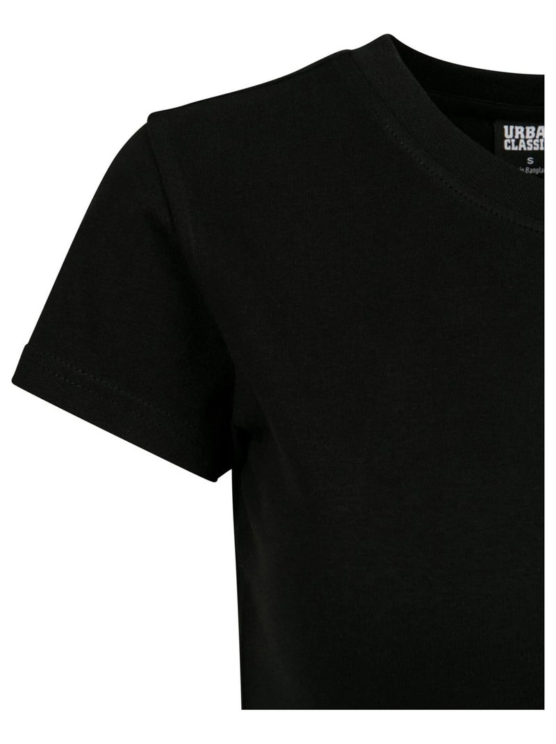 Urban Classics - Crop Top de Jersey para Mujer Negro - Kiabi