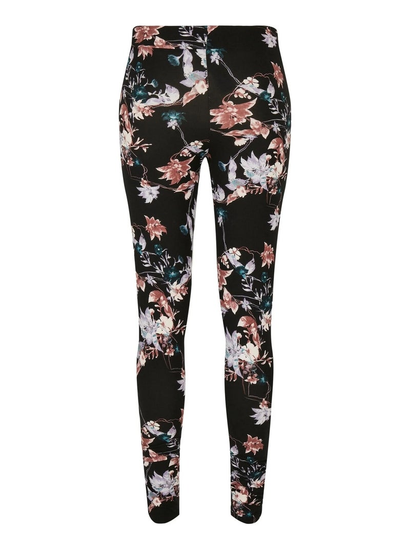 Urban Classics - Leggings Diseño Floral para Mujer Negro - Kiabi