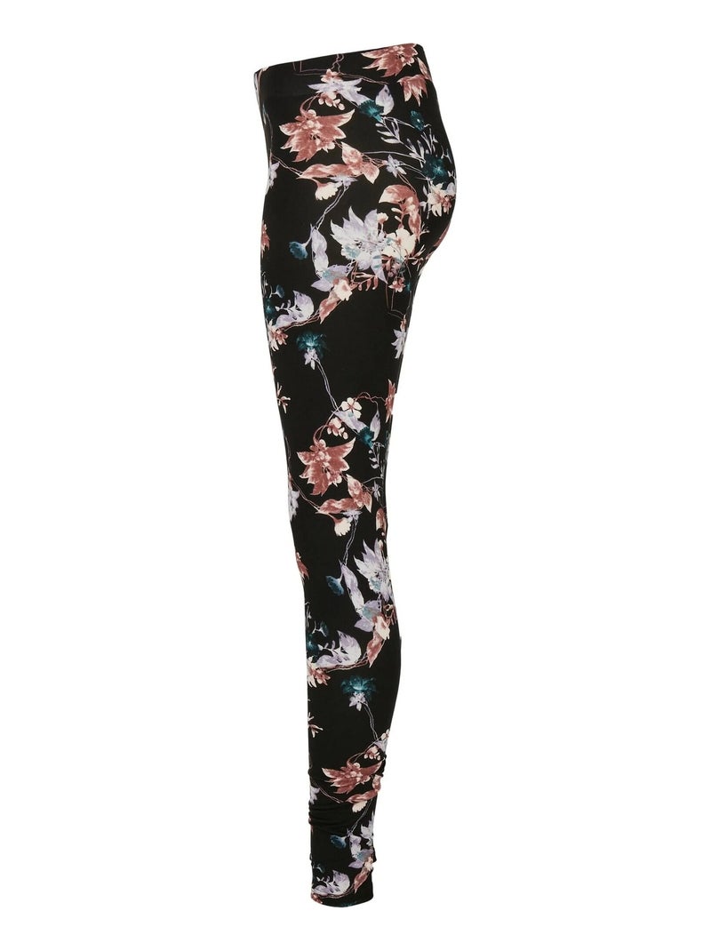 Urban Classics - Leggings Diseño Floral para Mujer Negro - Kiabi