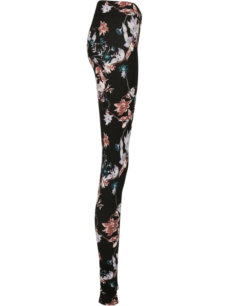Urban Classics - Leggings Diseño Floral para Mujer Negro - Kiabi