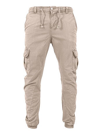 Urban Classics - Pantalón Multibolsillos Diseño Liso para Hombre