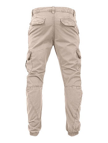 Urban Classics - Pantalón Multibolsillos Diseño Liso para Hombre