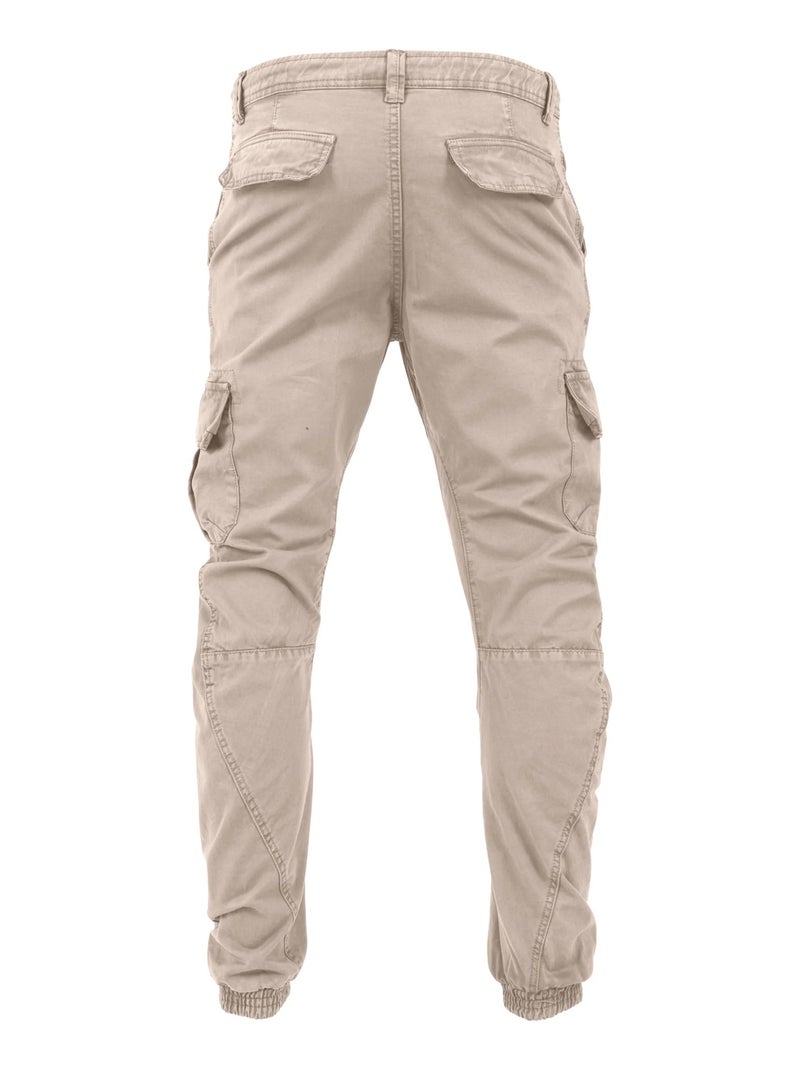 Urban Classics - Pantalón Multibolsillos Diseño Liso para Hombre Beige arena - Kiabi