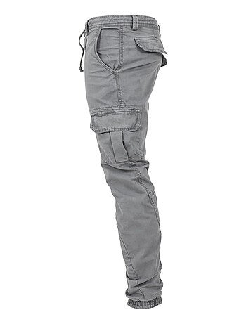 Urban Classics - Pantalón Multibolsillos Diseño Liso para Hombre