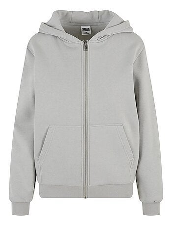 Urban Classics - Sudadera con Cremallera de Suave para Mujer