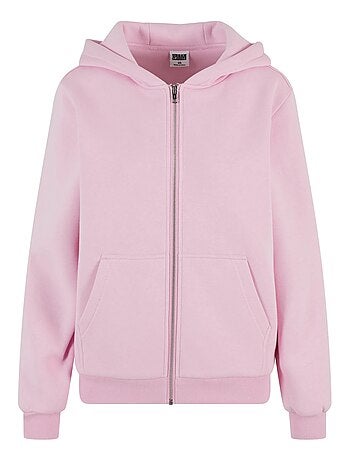 Urban Classics - Sudadera con Cremallera de Suave para Mujer
