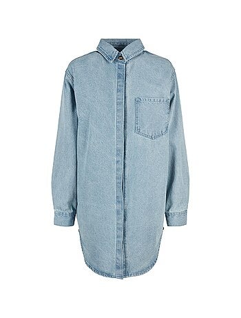 Urban Classics - Vestido Camisero de Vaquero para Mujer