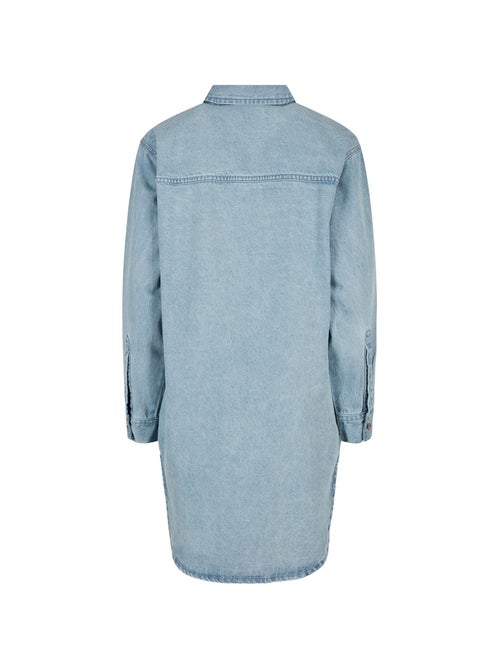 Urban Classics - Vestido Camisero de Vaquero para Mujer - Kiabi Urban Classics - Vestido Camisero de Vaquero para Mujer - Kiabi