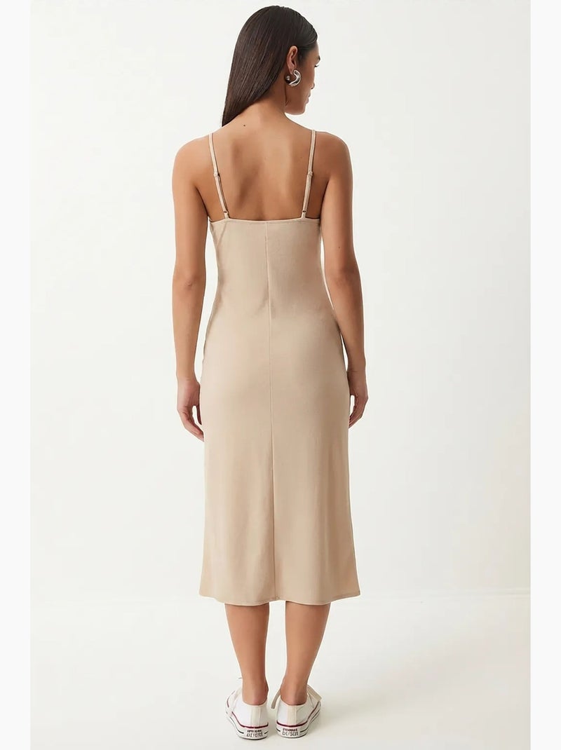 V-neck midi slip dress istanbul Arena - Kiabi