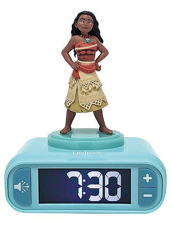 Vaiana Luz nocturna Reloj despertador con sonidos